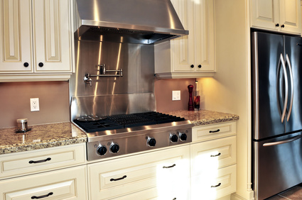 Stainless Steel Backsplash Behind Range