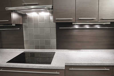 stainless steel tile backsplash