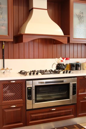 wood backsplash